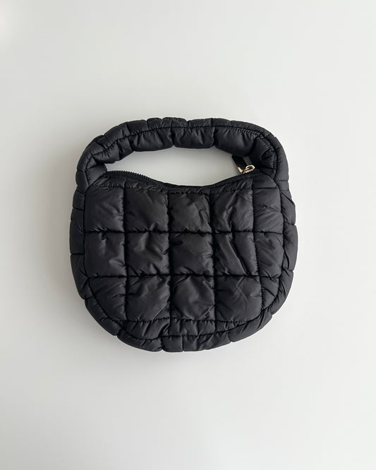 Black mini puff bag