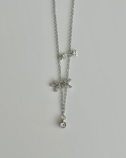 Mini bow chain necklace